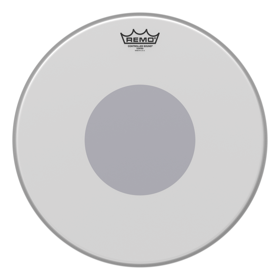 Remo Controlled Sound Coated Black Dot Drumhead - Bottom Black Dot, 16"
