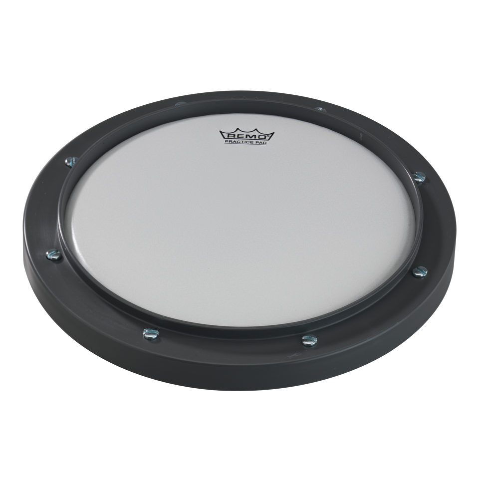 Remo Practice Pad - Tunable, Grey, Ambassador Coated Drumhead, 10"