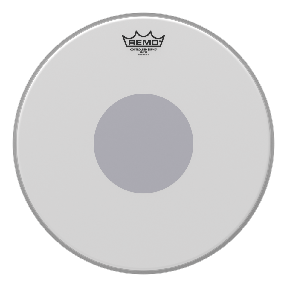 Remo Controlled Sound Coated Black Dot Drumhead - Bottom Black Dot, 15"