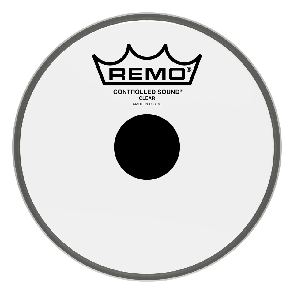 Remo Controlled Sound Clear Black Dot Drumhead - Top Black Dot, 6"