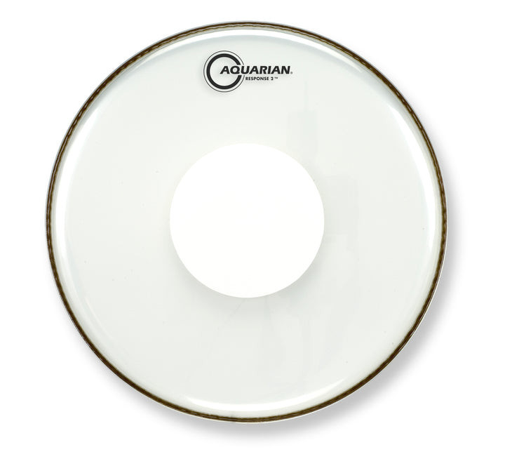 Aquarian Response 2 Clear Drumhead with Power Dot 10" product image
