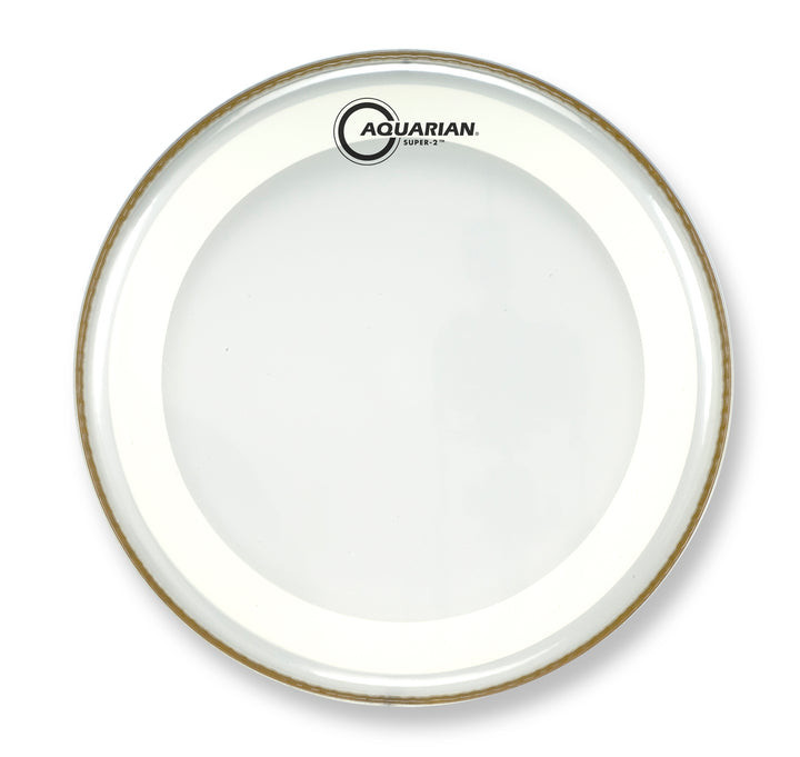 Aquarian Super-2 Clear Drumhead With Studio-X Ring 18" product image