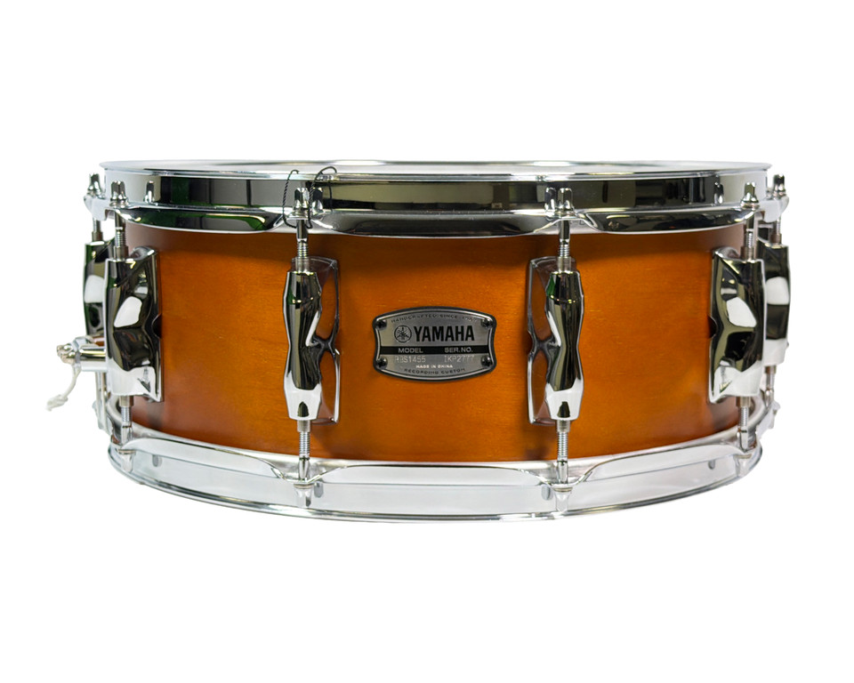 Used Yamaha Recording Custom Snare Drum Real Wood (Matte), Drum Shell Size:14x5.5