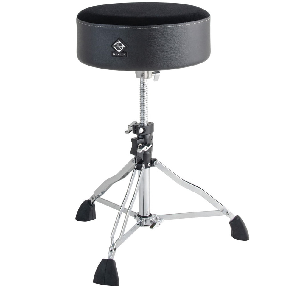 Little Roomer Single Braced Round Throne 12 Inch Black Vinyl