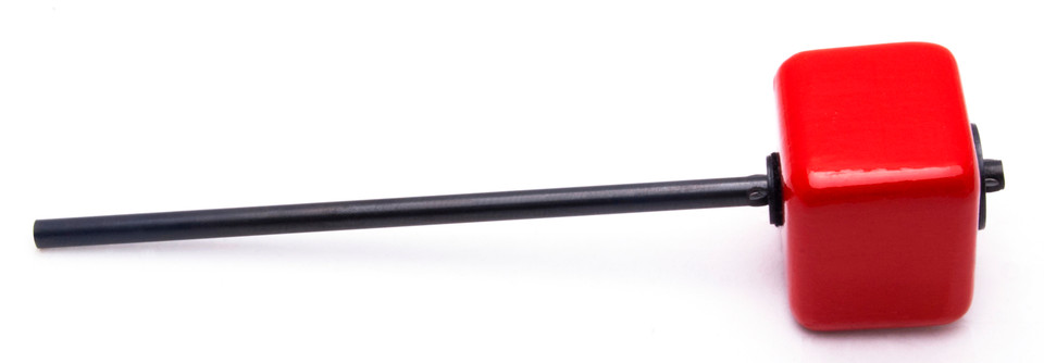 Danmar J.R. Robinson Red Hard Wood-Square Beater, Black Shaft, 8 Total Length product image