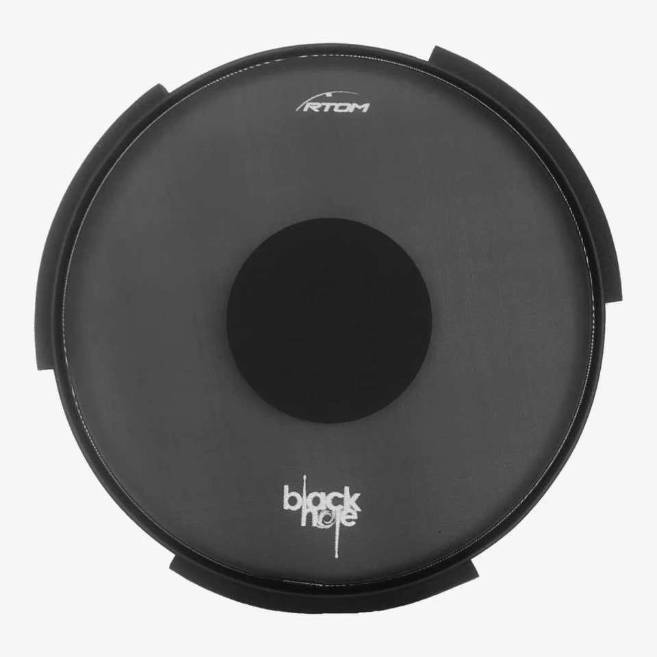 Rtom 18 Bass Drum Black Hole Practice Pad, Slide-In, Tuneable Mesh Head