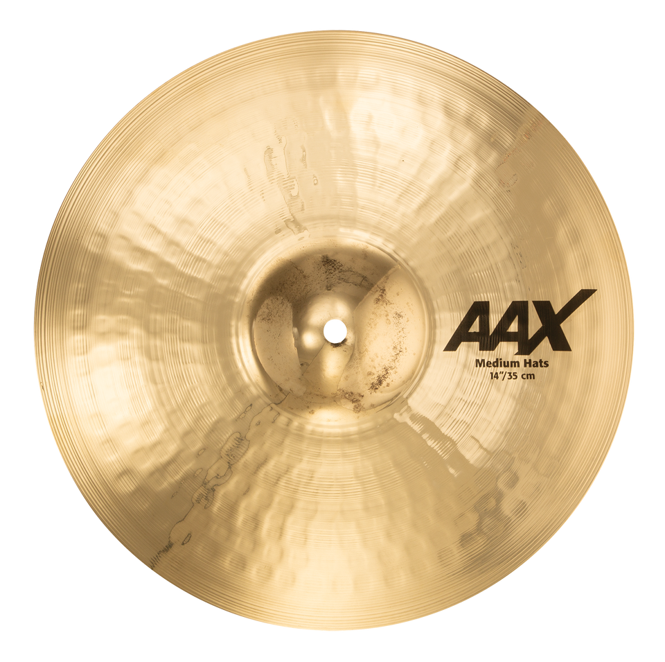 Sabian 14" AAX Medium Hats Brilliant Finish image 1