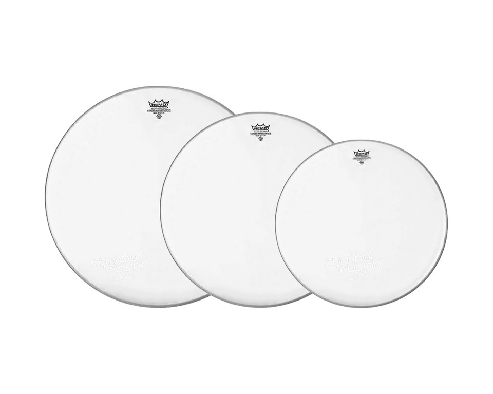 Remo Coated Emperor Tom Pack, 12"/14"/16"