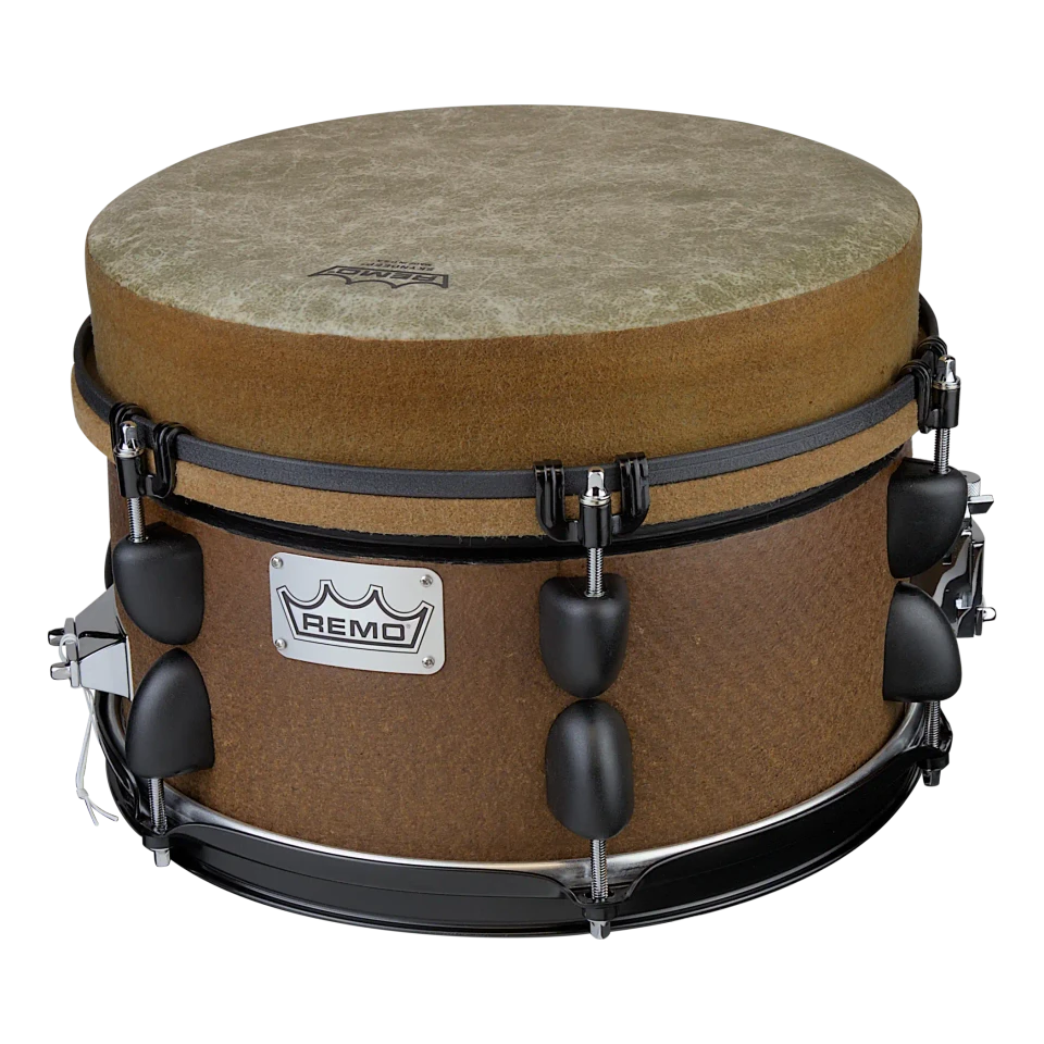 Remo Mondo 12" x 9" Snare Drum - Brown Earth