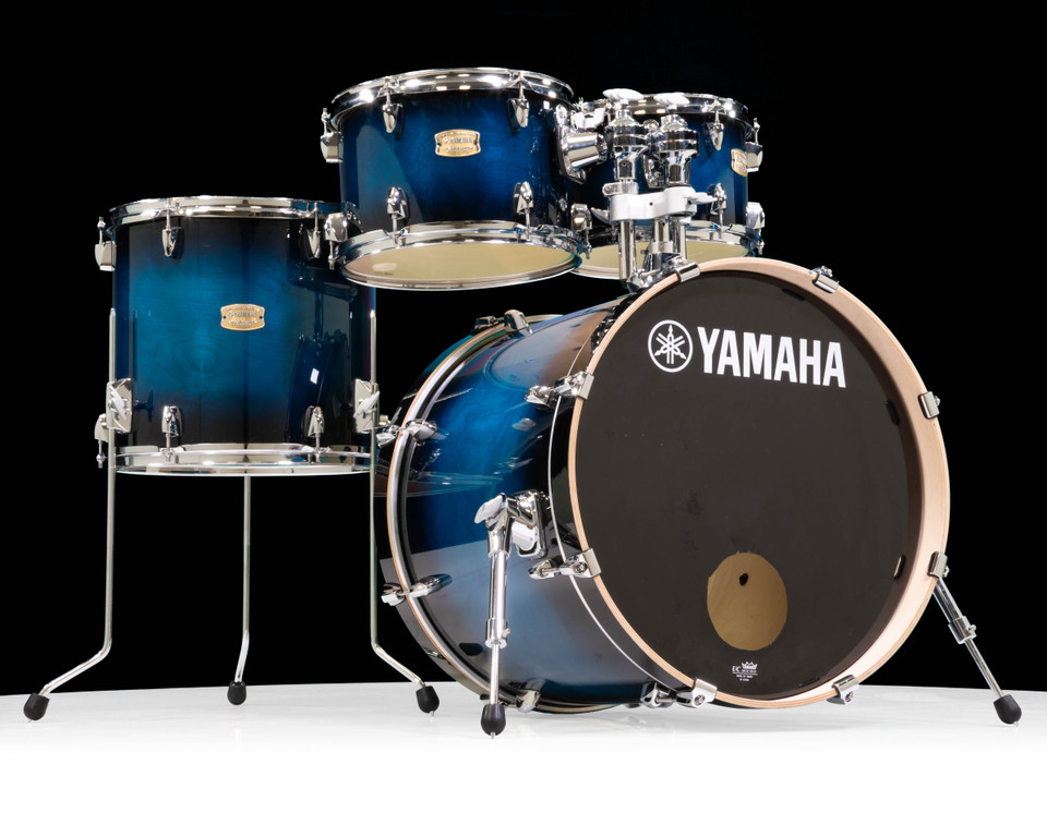 Used Yamaha Stage Custom Deep Blue Sunburst 4PC Shell pack 10/12/14/20
