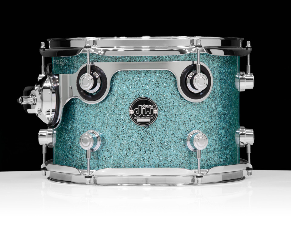 DW Performance Series 8x12 Tom - Aqua Glass front view