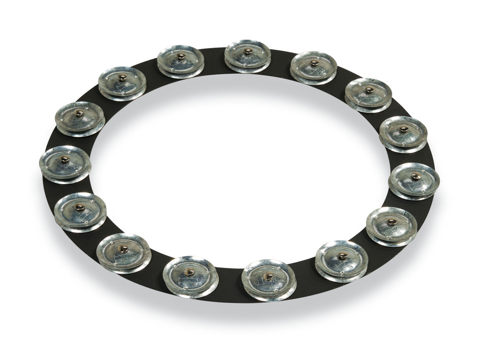 LP LP3814BGA 14-Inch Tambo-Ring - Black Sand with Galvanized Steel Jingles product image