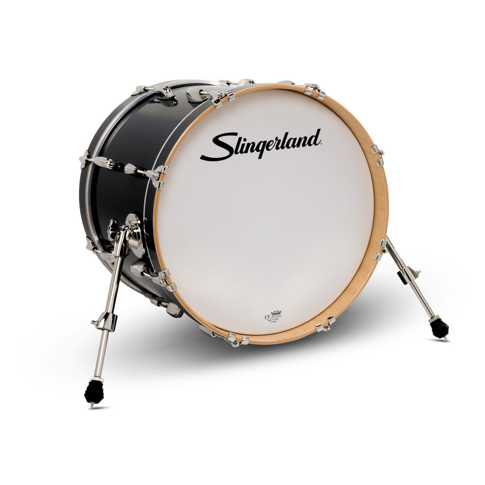 Slingerland Studio King Bass Drum, 14x18", Del Norte Black Lacquer product image