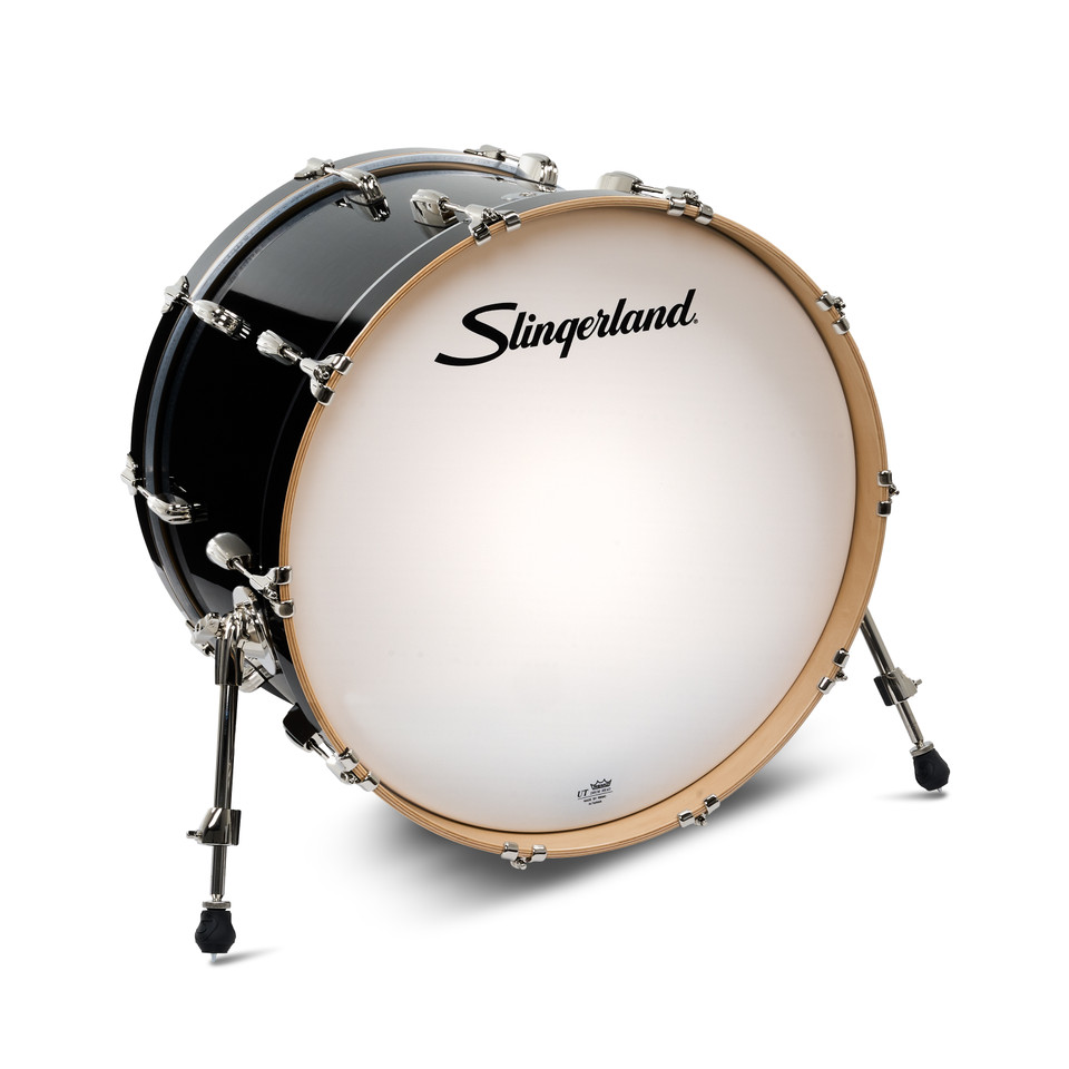 Slingerland Studio King Bass Drum, 14x22", Del Norte Black Lacquer product image