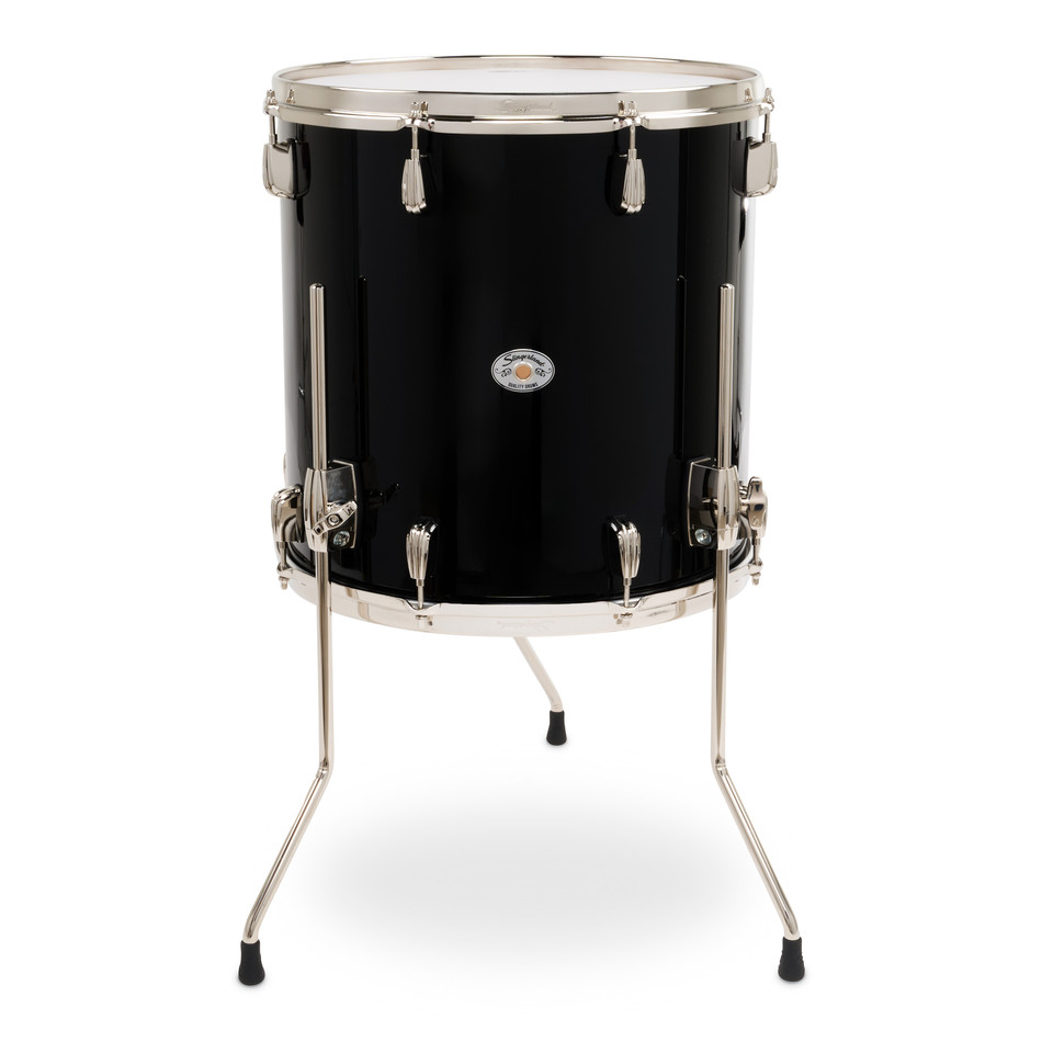 Slingerland Studio King Floor Tom, 16x16", Del Norte Black product image