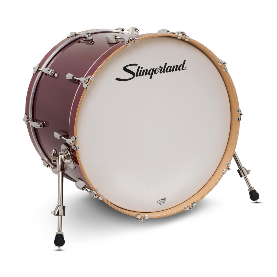 Slingerland Studio King Bass Drum, 16x22", Royal Crimson Lacquer product image