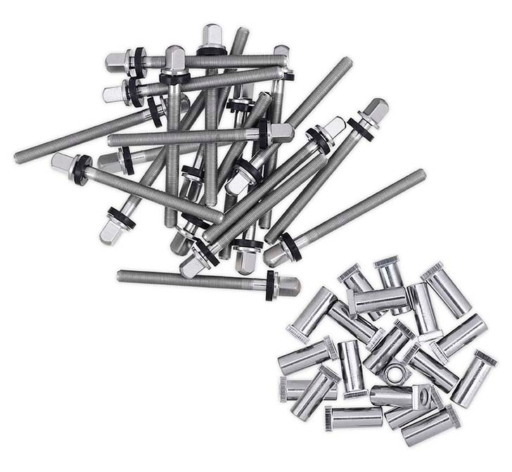 DW True Pitch 50 Tension Rod w/ Receiver Nut for 5" Deep Snare Drums (20 Pack) product image