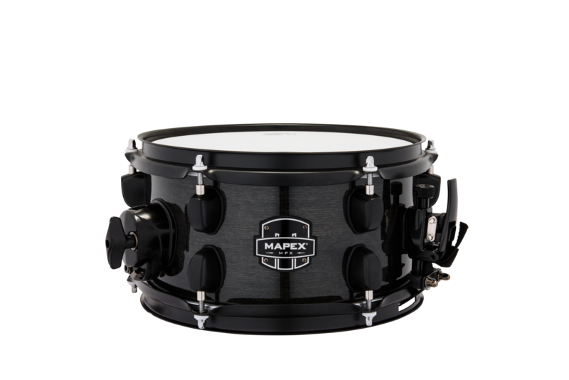 Mapex Mpx 10"X5.5" Maple/Poplar Hybrid Shell Side Snare Drum Trans Midnight Black product image