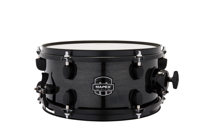 Mapex Mpx 12"X6" Maple/Poplar Hybrid Shell Side Snare Drum Trans Midnight Black product image