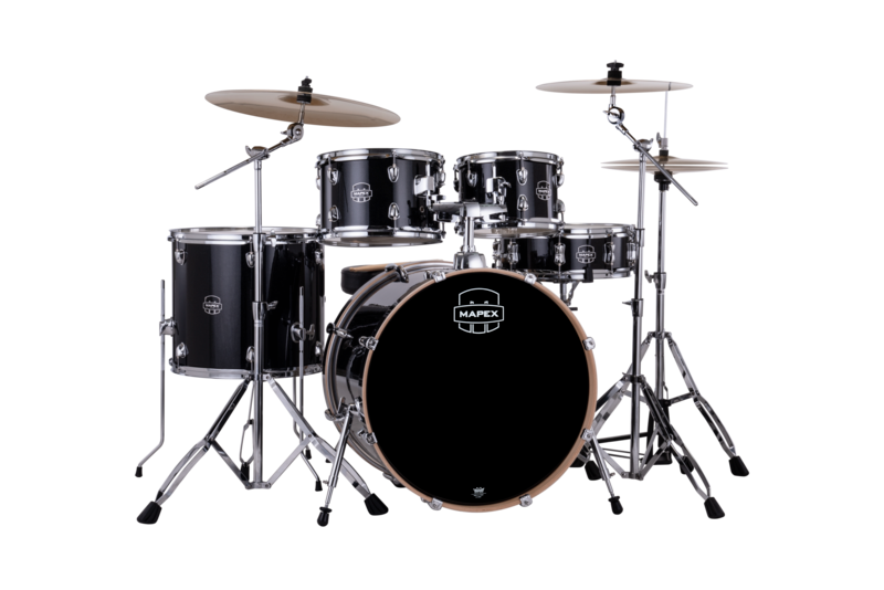 Mapex Venus 5 Piece Rock Complete Setup Black Galaxy Sparkle product image