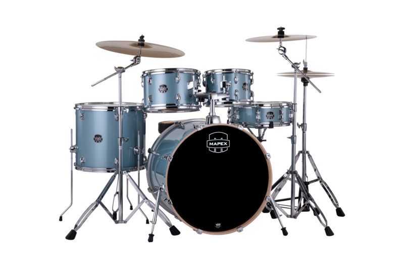 Mapex Venus 5 Piece Rock Complete Setup Aqua Blue Sparkle product image