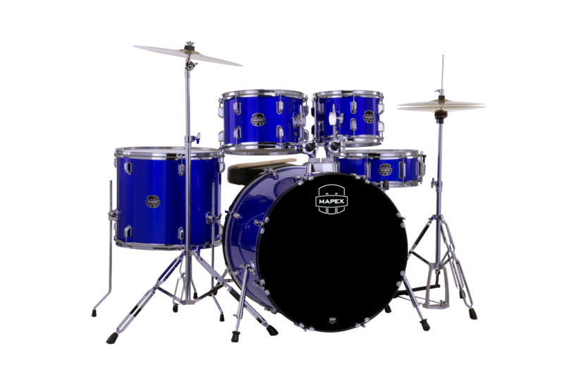 Mapex Comet 5 Piece Complete Setup 22" Bd Indigo Blue product image