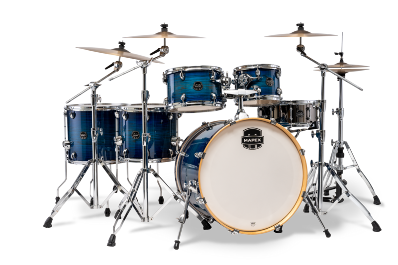 Mapex Armory Series Studioease Shell Pack Fast Toms Blue Wave Burst product image