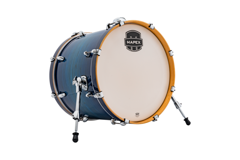 Mapex Armory 20" X 16" Bass Drum W/Mount Blue Wave Burst product image