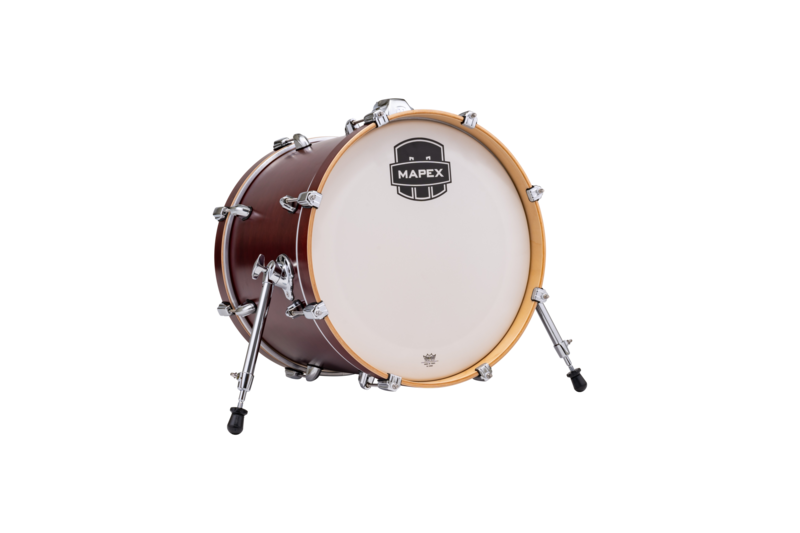 Mapex Mars Maple 18 In. X 14 In. Bass Drum W/ Mount Merlot Satin product image