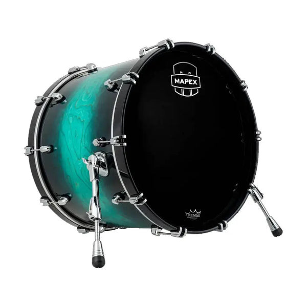 Mapex Saturn VI Bass Drum 18x14 (With Bass Drum Mount) - Marine Teal Burst
