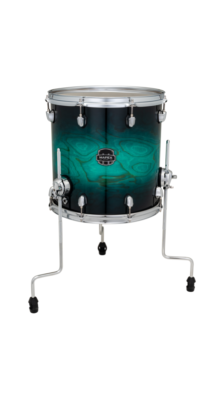 Mapex Saturn VI 14 In. X 14 In. Floor Tom Marine Teal Burst product image