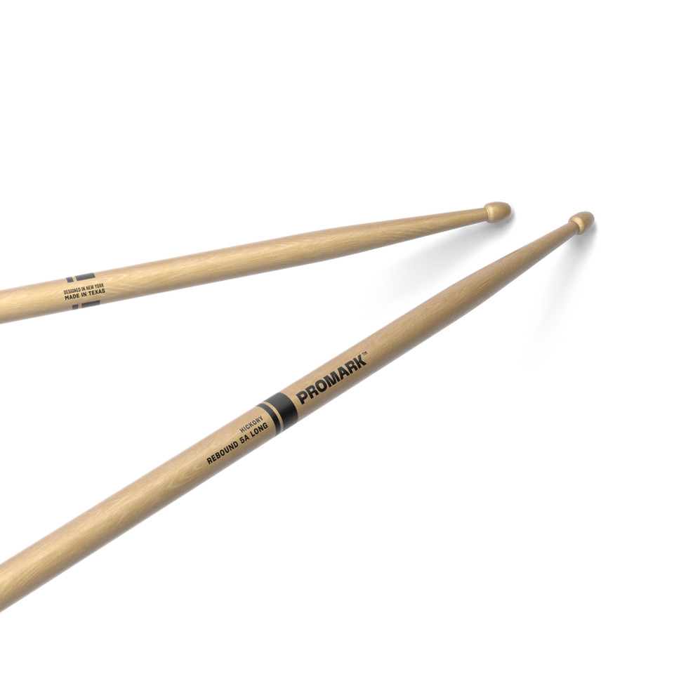 Promark Rebound 5A Long Hickory Drumstick, Acorn Wood Tip product image 1