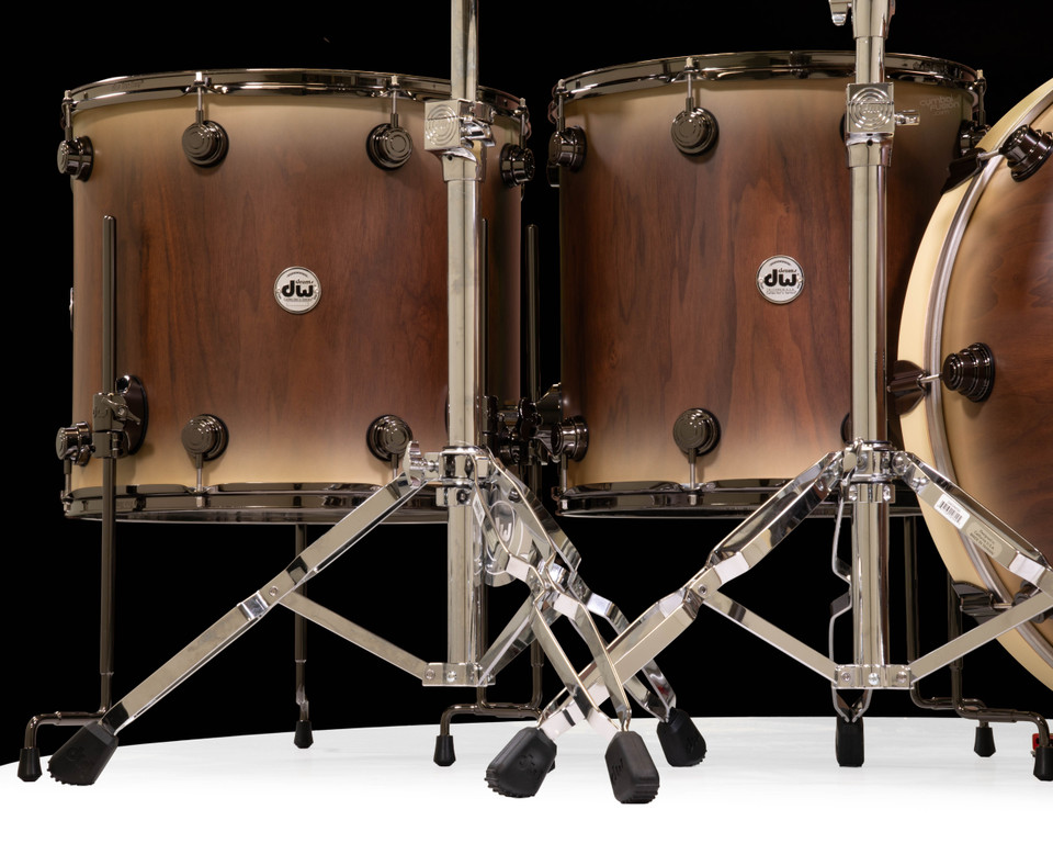 DW Collector's Series 5pc Prototype Kit - Hard Satin Burst Over Walnut
