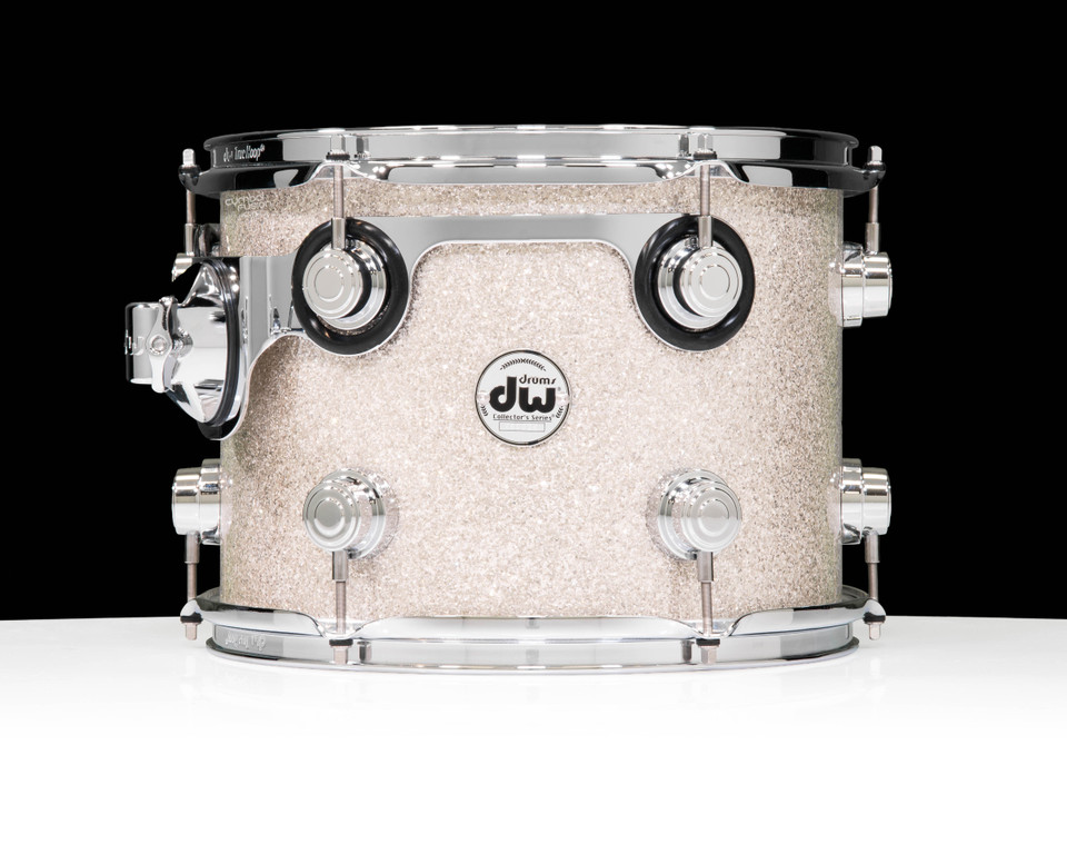 DW Collector's Series SSC Maple 9x12 Tom - Broken Glass with Chrome Hardware (STM) front view
