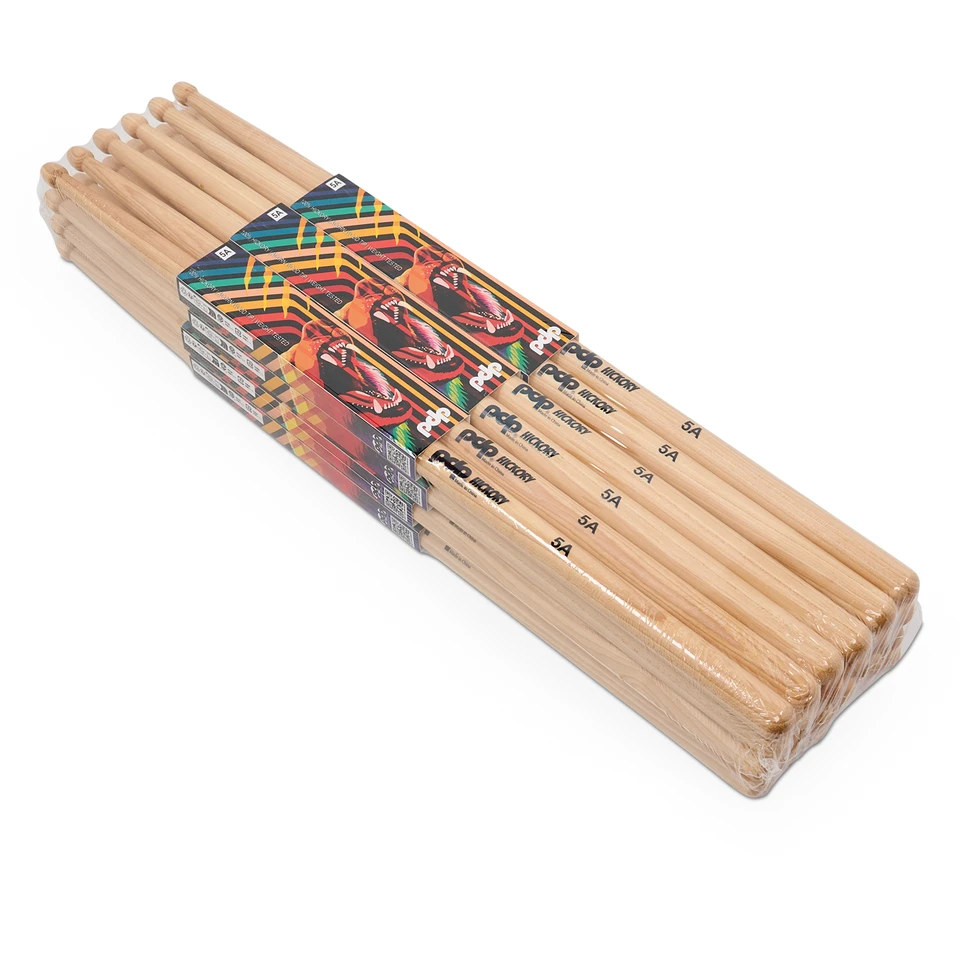 PDP 5A Hickory Drumsticks Acorn Wood Tip - 12 Pairs product image