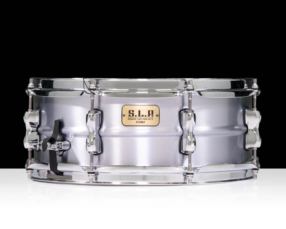 Used Tama S.L.P. Classic Dry Aluminum 14x5.5 Snare Drum - front view