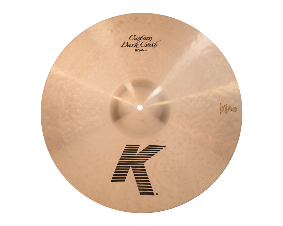 Zildjian 18" K Custom Dark Crash Cymbal K0953 front view