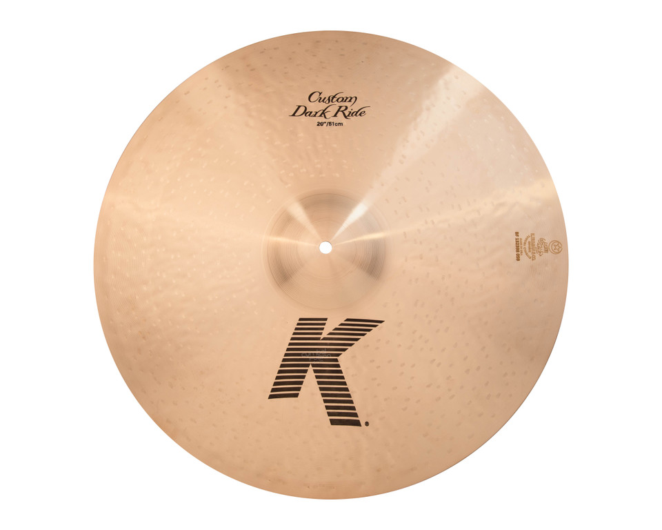 Zildjian 20" K Custom Dark Ride Cymbal K0965 front view