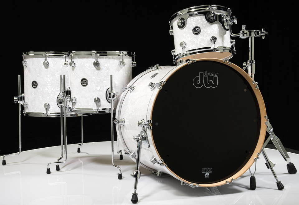 DW Performance Drum Kit White Marine 12/14/16/22