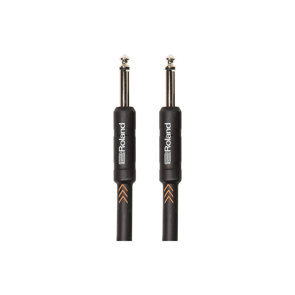 Roland 10ft Instrument Cable, Straight/Straight 1/4 jack - Black Series RIC-B10