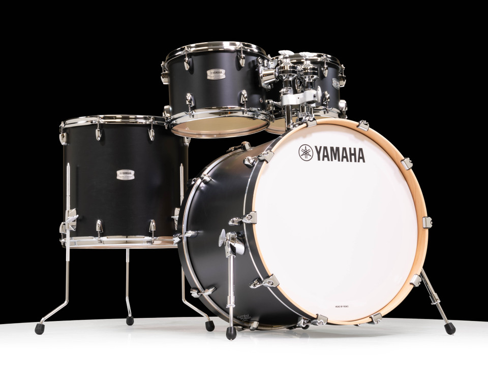 Yamaha Tour Custom 4pc Shell Pack 10/12/16/22- Licorice Satin