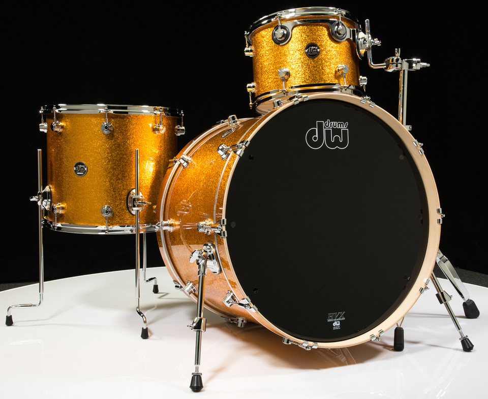 DW Performance Series 3pc Gold Sparkle 13/16/24