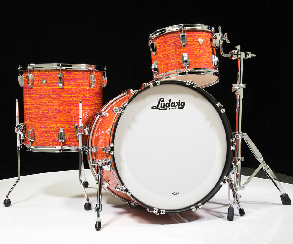 Ludwig Classic Maple FAB 3pc Shell Pack 13/16/22 - Mod Orange