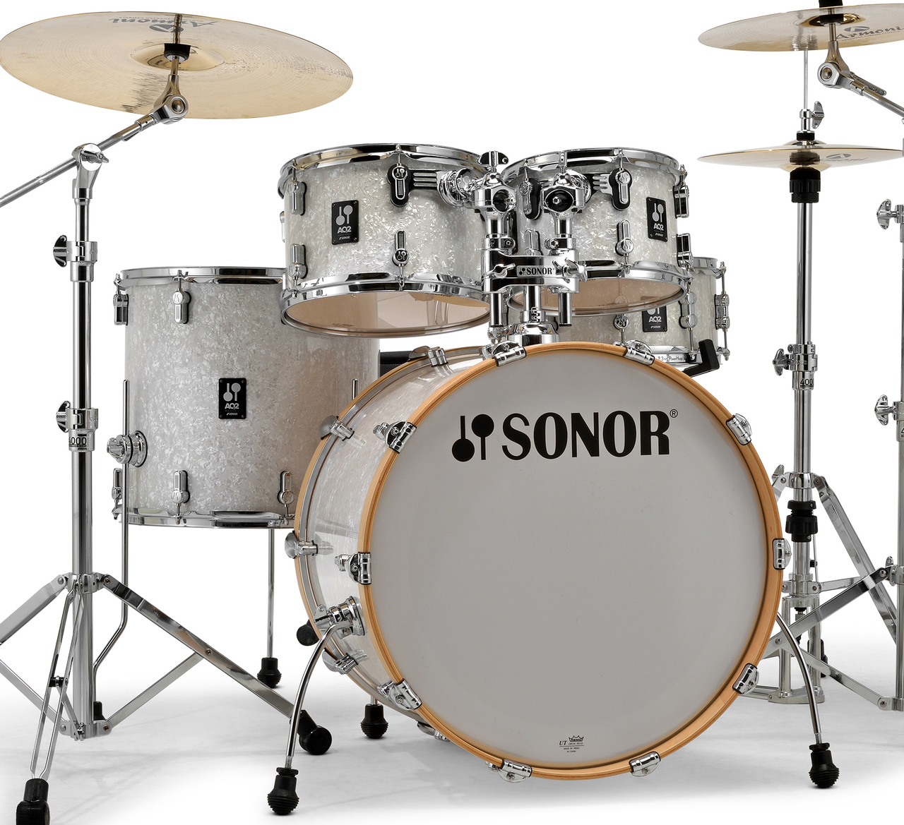 Sonor AQ2 Maple Stage 5pc Shell Pack - White Pearl