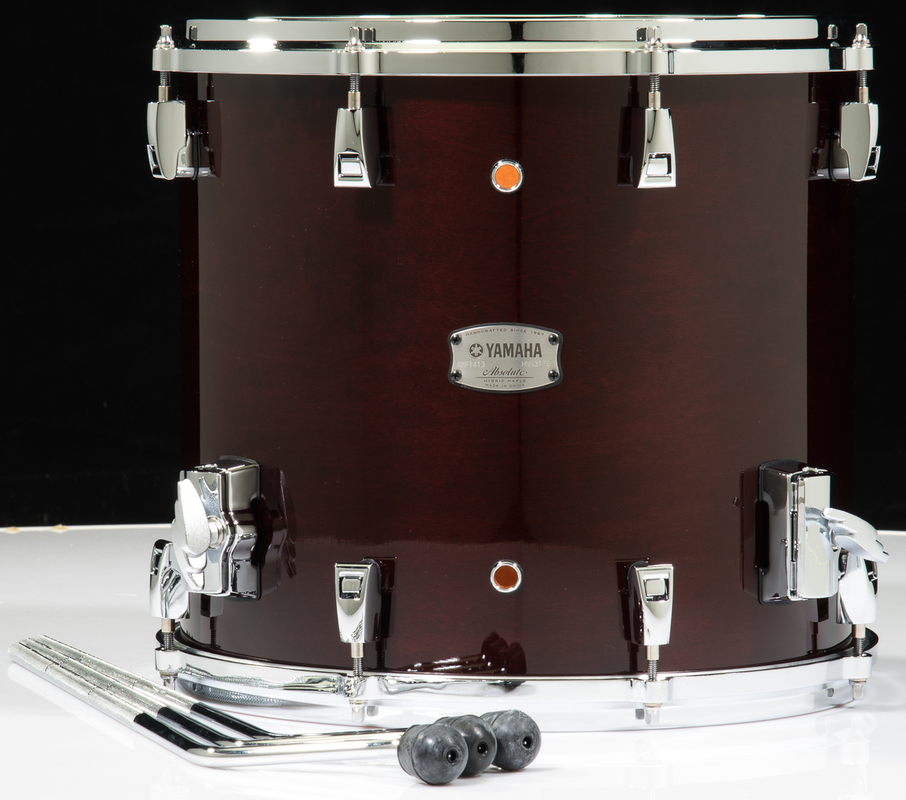 Yamaha Absolute Hybrid Maple 14x13 Floor Tom - Classic Walnut