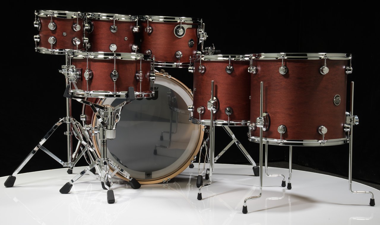 DW Performance Series 7pc Drum Kit Tobacco Satin Oil 8/10/12/14/16/22/14SD