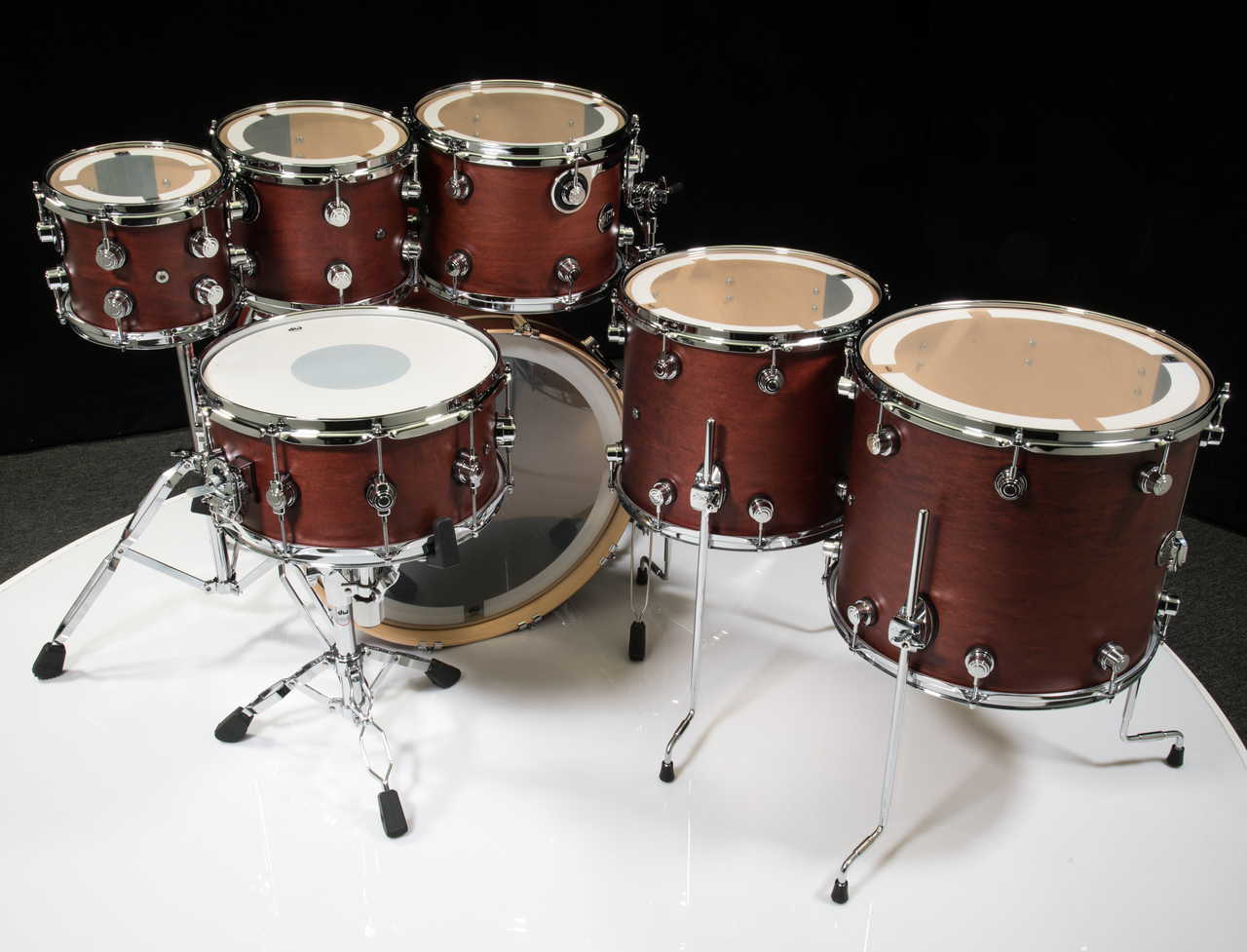 DW Performance Series 7pc Drum Kit Tobacco Satin Oil 8/10/12/14/16/22/14SD