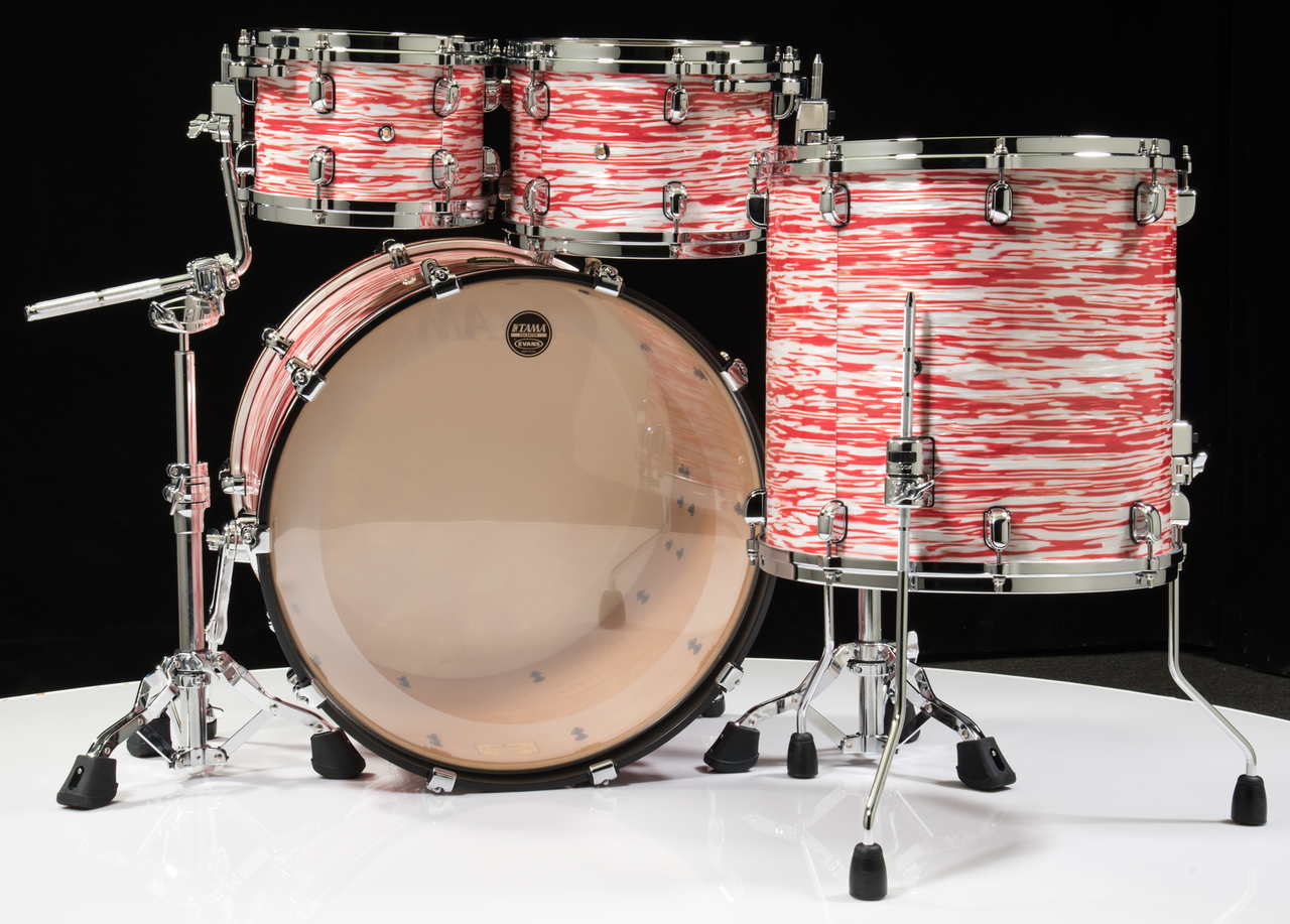 Tama Starclassic Maple 4pc Shell Pack - Red and White Oyster