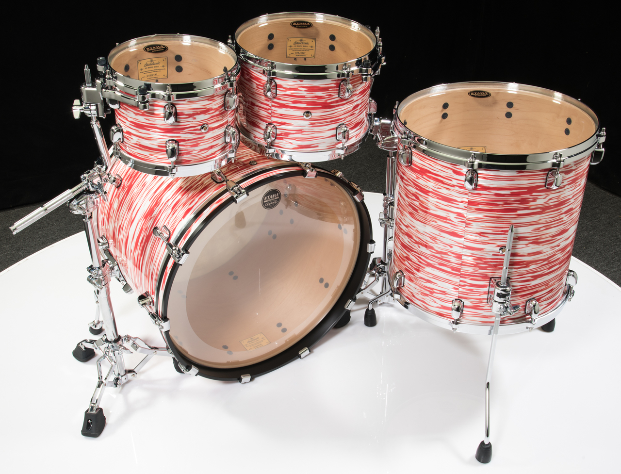 Tama Starclassic Maple 4pc Shell Pack - Red and White Oyster