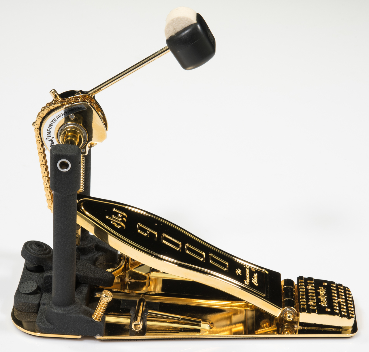 DW 9000 Series Single Bass Drum Pedal Gold Plated